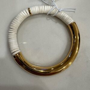 SOKO Karamu Statement Bangle (Gold and White)